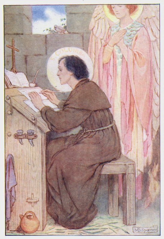 Aziz Columba (renkli taş) by Minnie Didbin Spooner