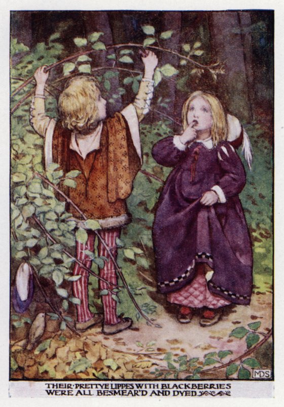 Ormandaki Bebekler. Bilinmeyen (renkli taş) by Minnie Didbin Spooner