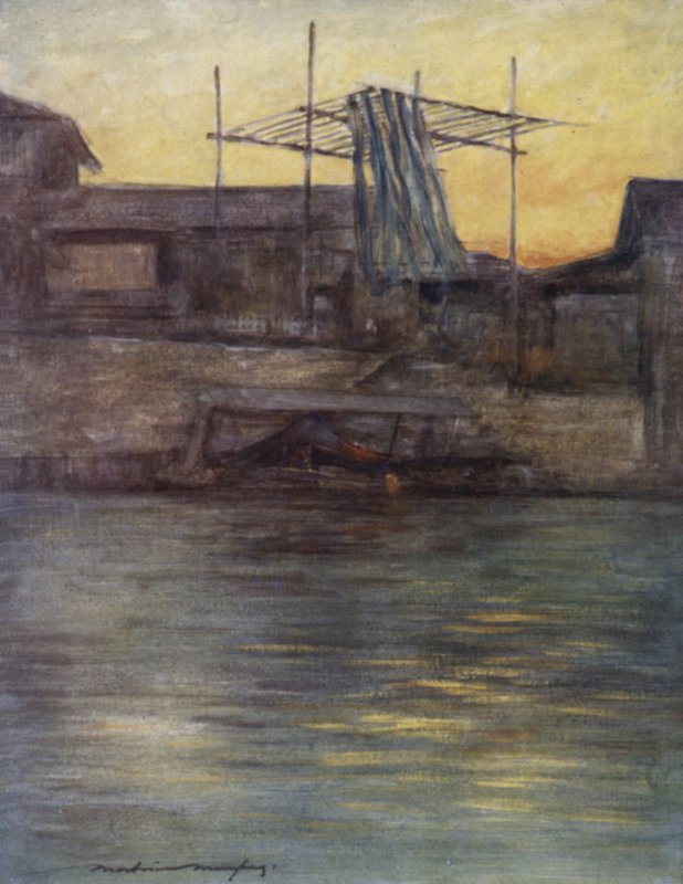 Bir Arka Kanal, Osaka by Mortimer Ludington Menpes