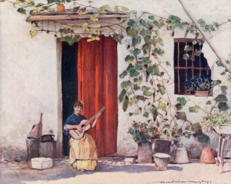 Avlu, Sevilla by Mortimer Ludington Menpes