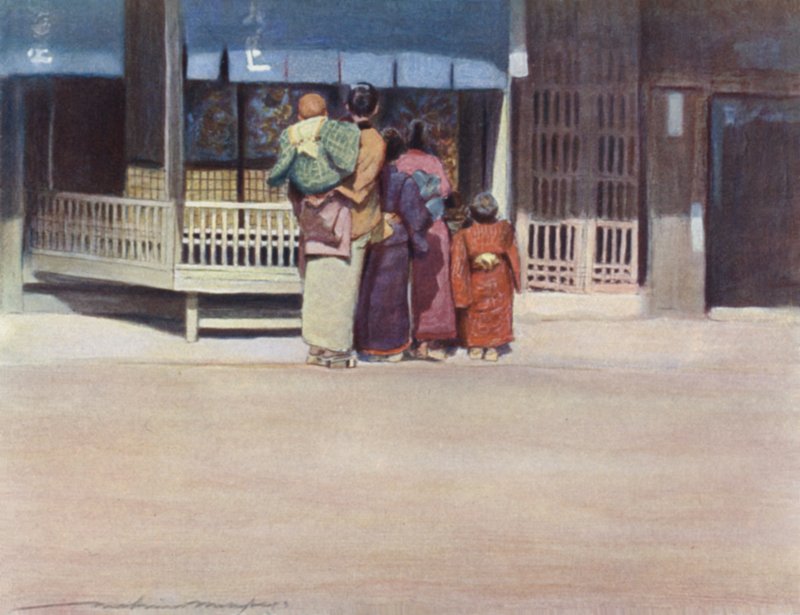 Bir Aile Grubu by Mortimer Ludington Menpes