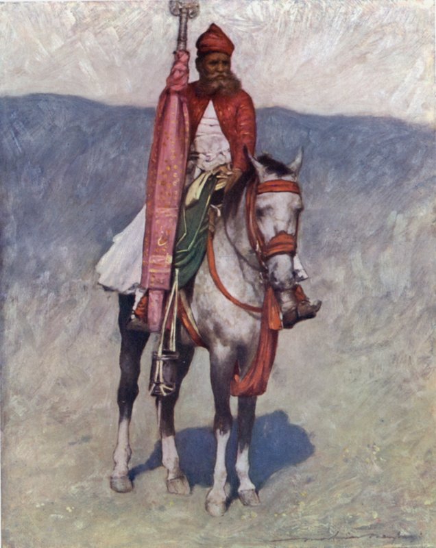 Bir Jaipur Süvarisi by Mortimer Ludington Menpes