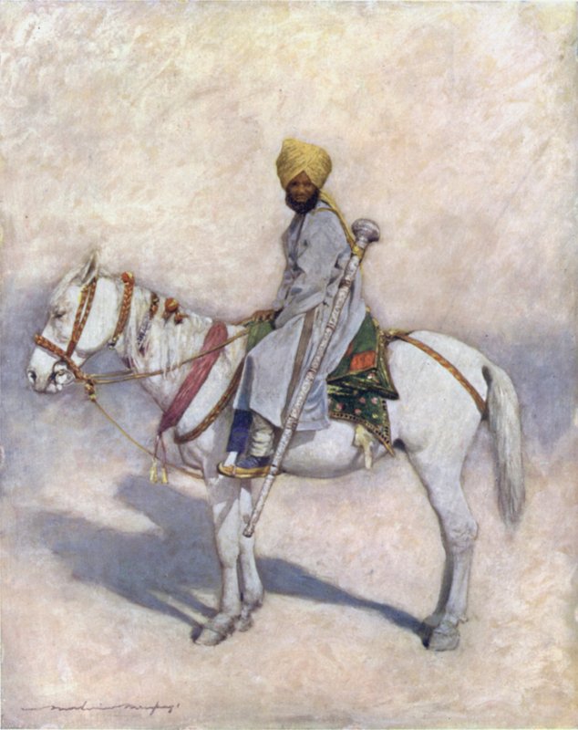 Atlı Bir Topuz Taşıyıcı by Mortimer Ludington Menpes