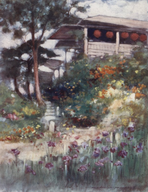 An Iris Garden  by Mortimer Ludington Menpes
