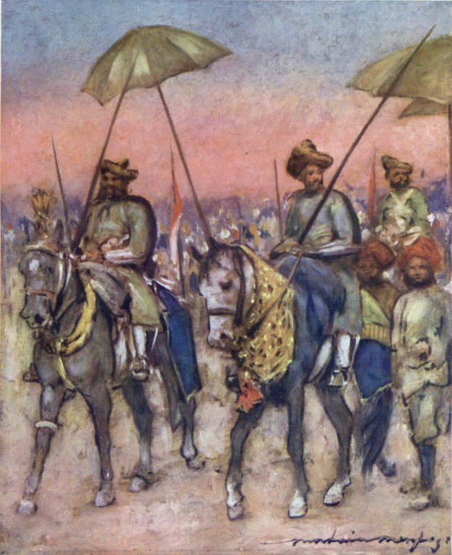 Shan Eyaleti Şefleri by Mortimer Ludington Menpes