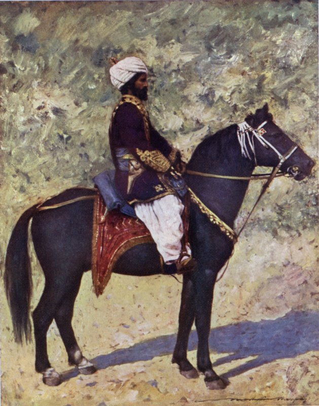 Bombay Kampında Süvari by Mortimer Ludington Menpes