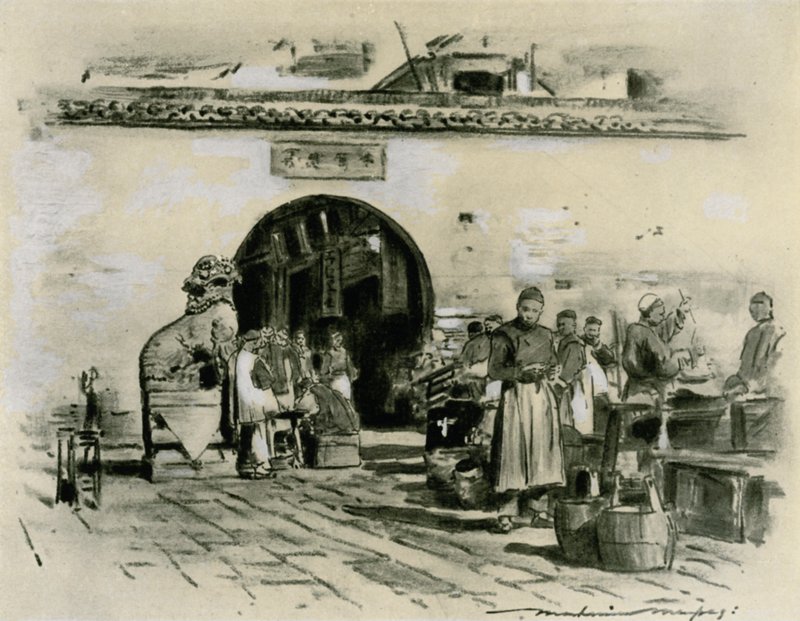In the City of Shanghai  by Mortimer Ludington Menpes
