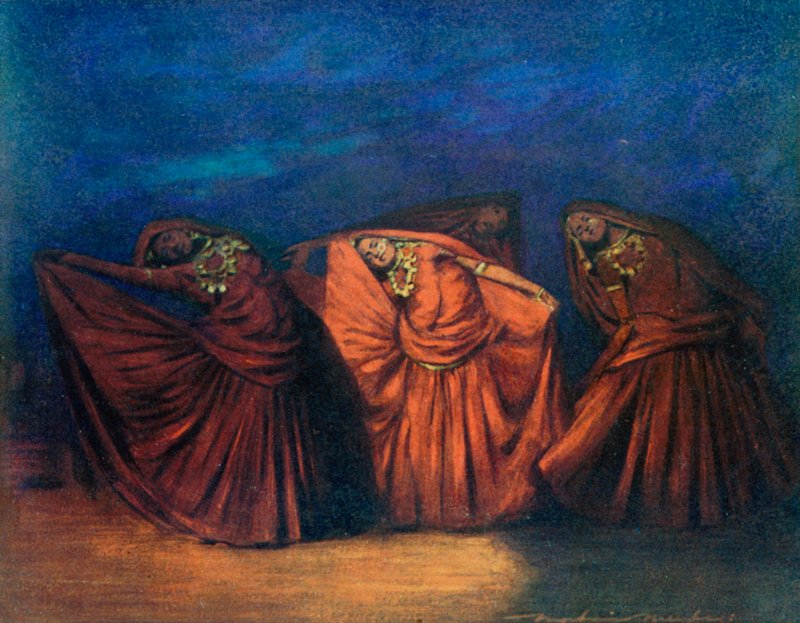 nautch kızlar by Mortimer Ludington Menpes