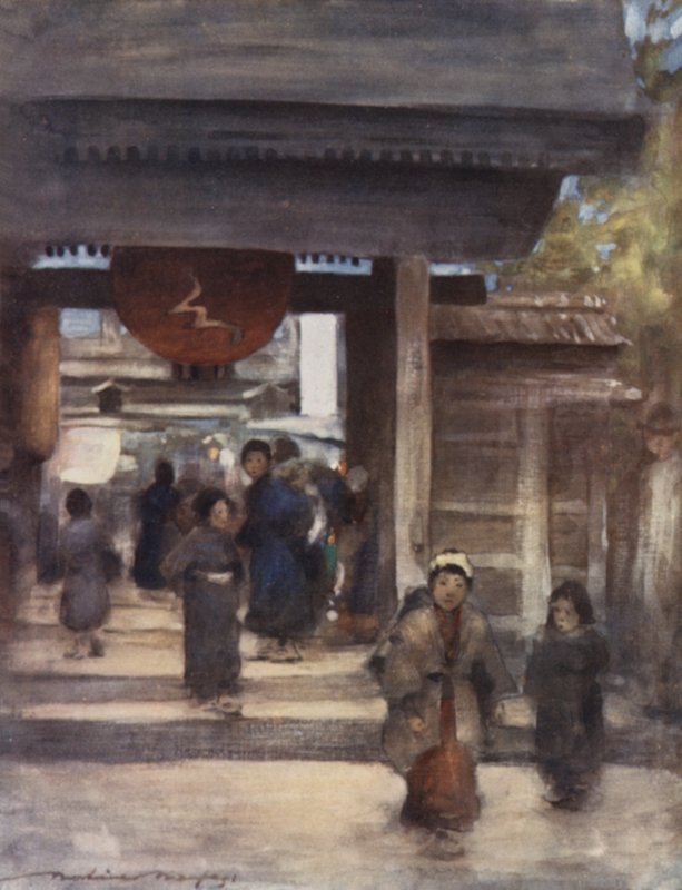 Tapınağa Giden Yol by Mortimer Ludington Menpes