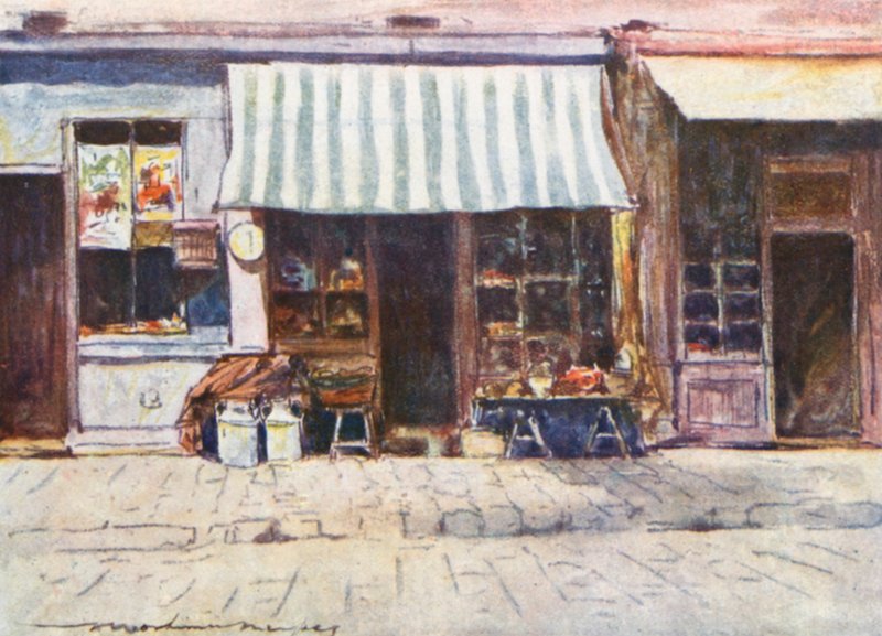 A Cremerie in the Rue St Honore by Mortimer Ludington Menpes