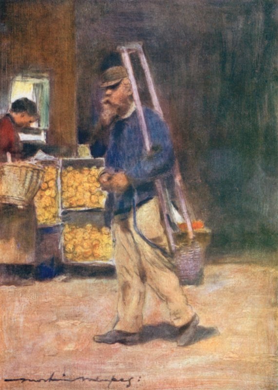 Turuncu Bir Satıcı by Mortimer Ludington Menpes