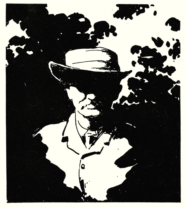 Cecil J Rhodes bahçesinde, Kenilworth, Kimberley (lito) by Mortimer Ludington Menpes