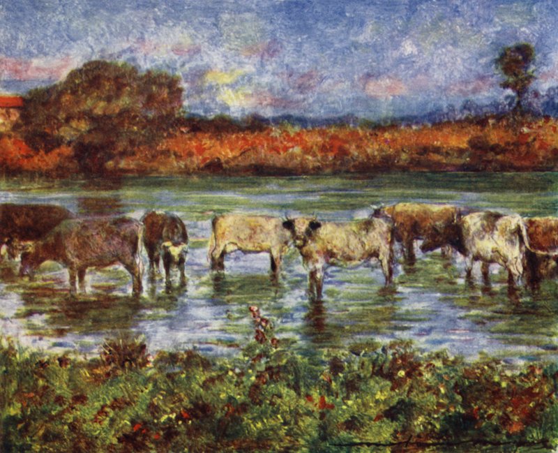 Köprü yakınında, Sutton Courtenay by Mortimer Ludington Menpes