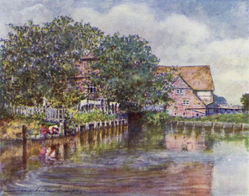 Streatley Değirmeni by Mortimer Ludington Menpes