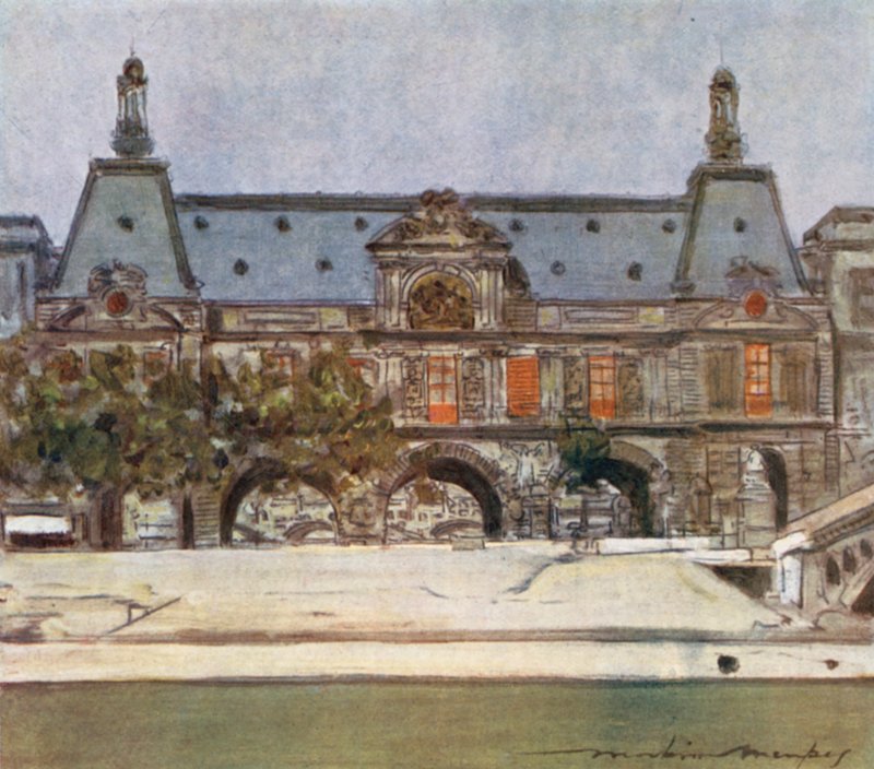 Louvre Müzesi by Mortimer Ludington Menpes