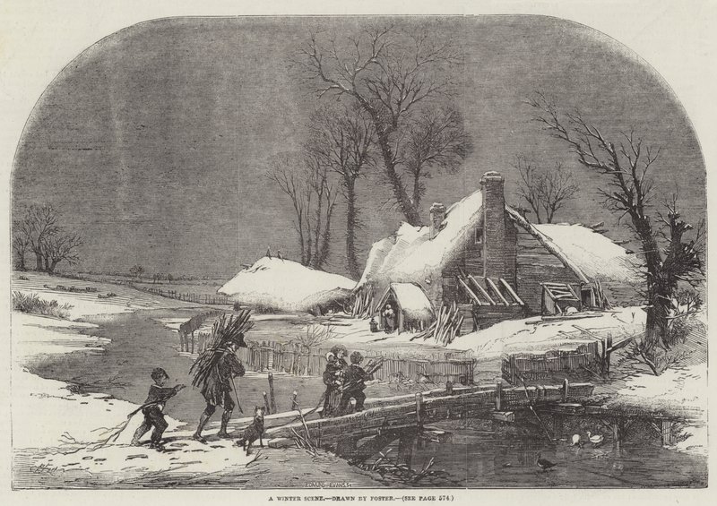 Bir Kış Manzarası by Myles Birket Foster