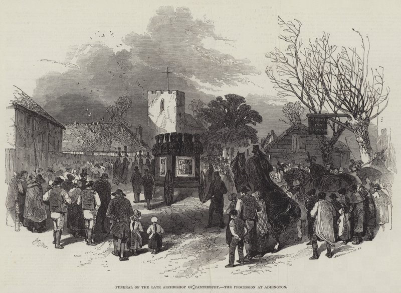 Canterbury Başpiskoposunun cenaze töreni, Addington