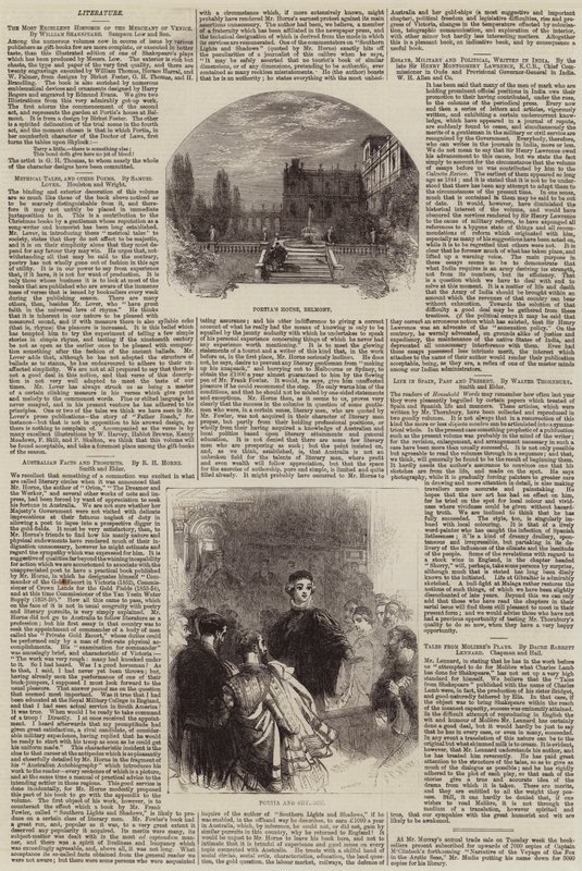 Venedik Taciri, William Shakespeare by Myles Birket Foster