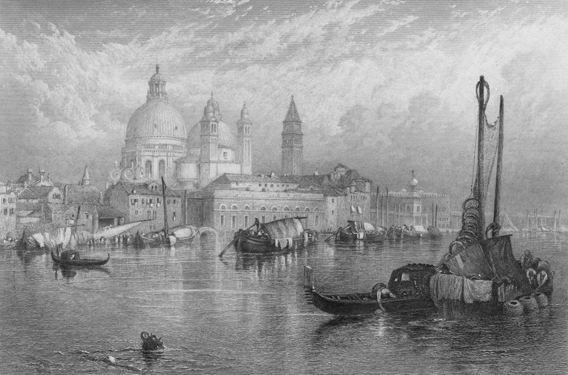 Venedik (gravür) by Myles Birket (after) Foster