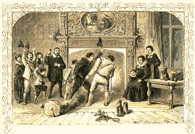 Noel arifesi için tören by Myles Birket Foster