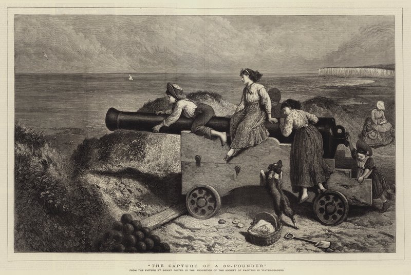 32 Pounder'ın Yakalanması by Myles Birket Foster
