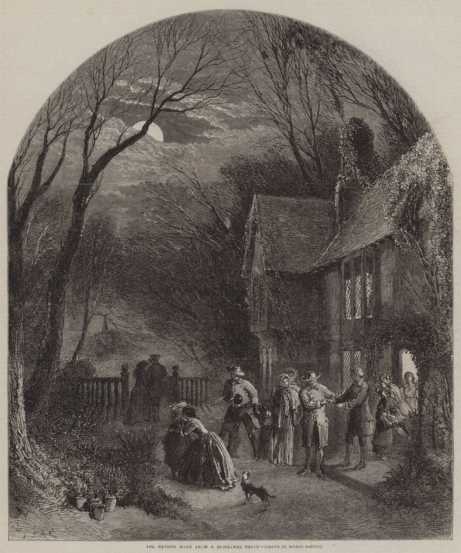 Noel Partisinden Eve Dönüş by Myles Birket Foster