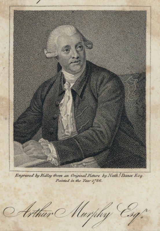 Arthur Murphy, İrlandalı yazar (gravür) by Nathaniel (after) Dance Holland