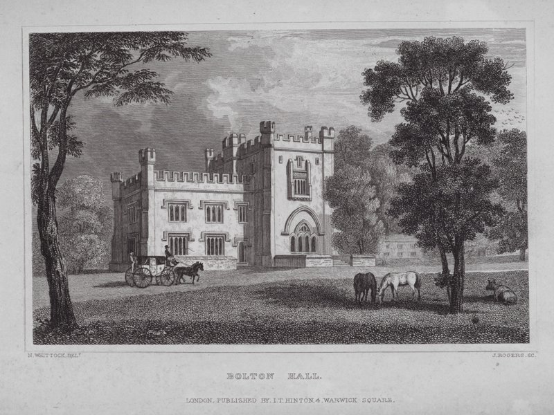 Bolton Salonu (gravür) by Nathaniel (after) Whittock