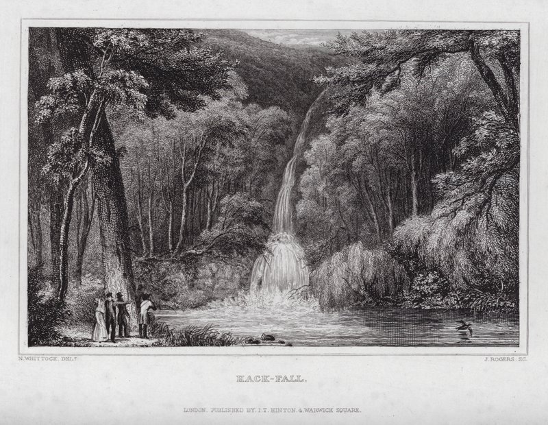 Hack-Fall (gravür) by Nathaniel (after) Whittock