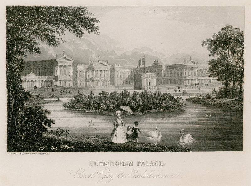 Buckingham Sarayı by Nathaniel Whittock