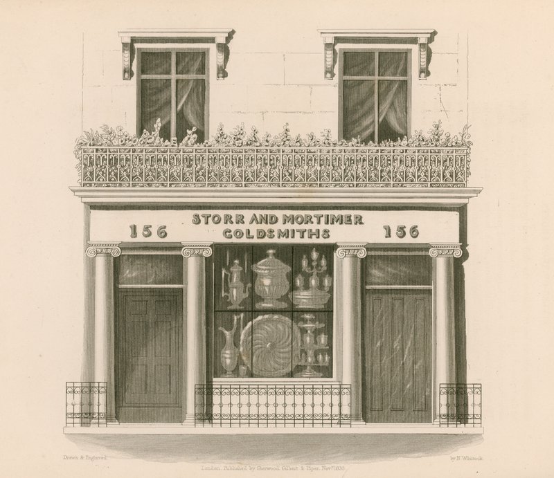 Messrs Storr ve Mortimer, kuyumcular ve kuyumcular, No 156, Bond Street, Londra