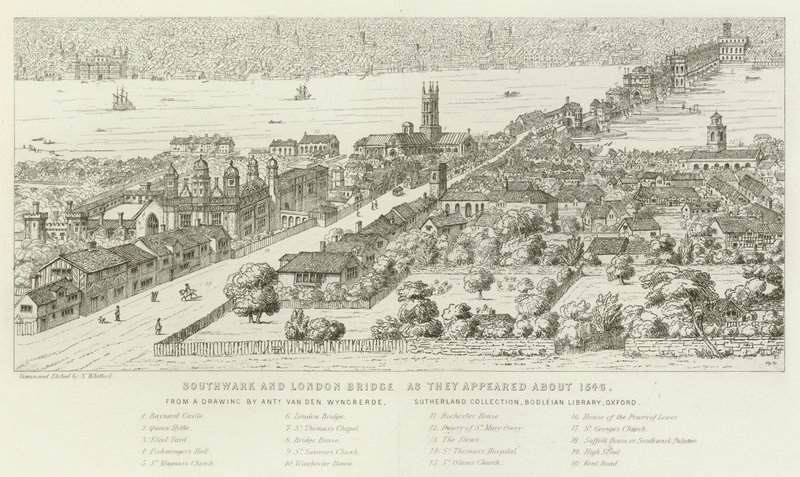 Southwark ve London Bridge, 1546