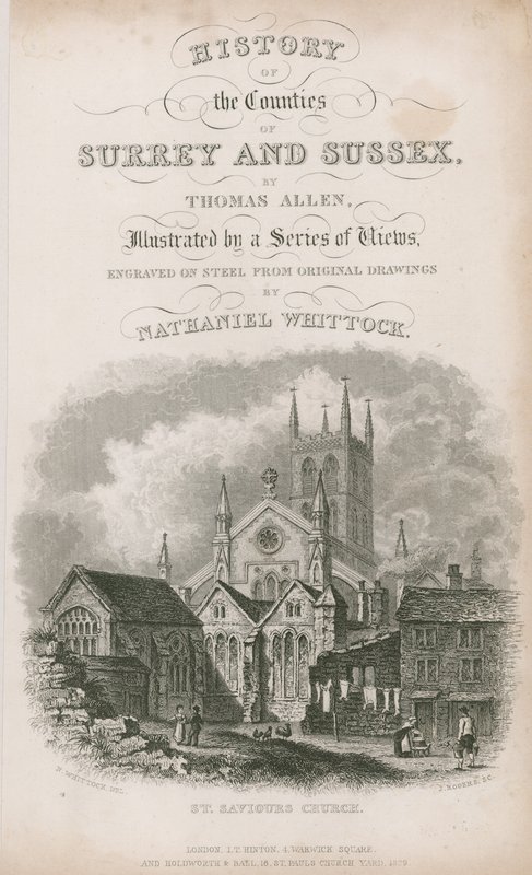 Aziz Kurtarıcı Kilisesi, Southwark, Surrey by Nathaniel Whittock