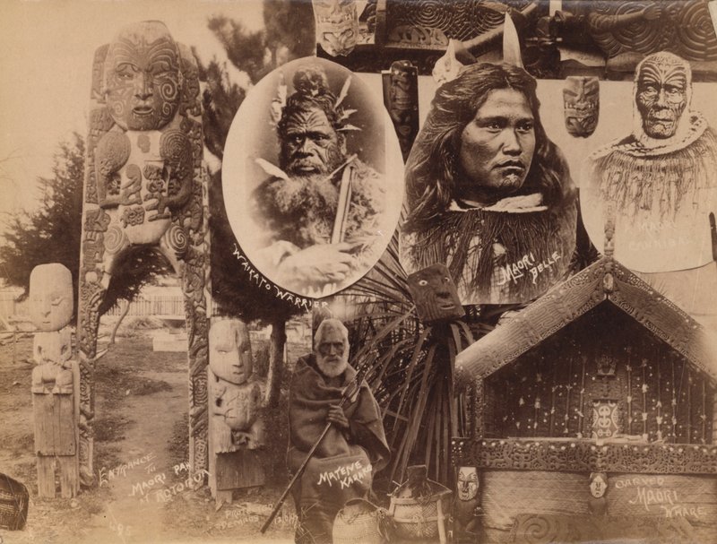 Maoris, Yeni Zelanda (s/b fotoğraf) by New Zealand Photographer