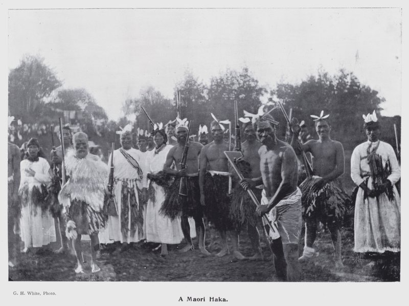 New Plymouth, Yeni Zelanda: Bir Maori Haka (s/b fotoğraf) by New Zealand Photographer