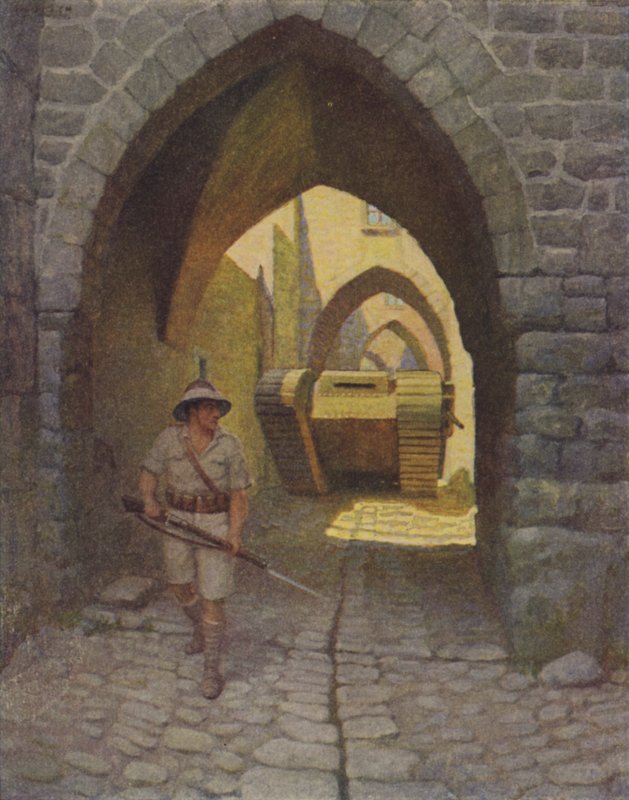 Kudüs Sokaklarında Bir İngiliz Tankı by Newell Convers Wyeth