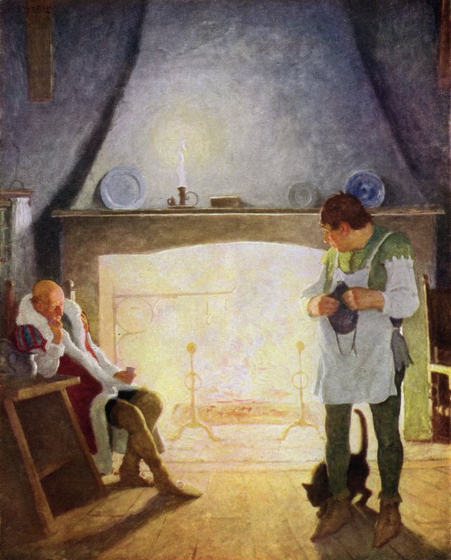 Robert Louis Stevenson tarafından The Black Arrow için İllüstrasyon by Newell Convers Wyeth