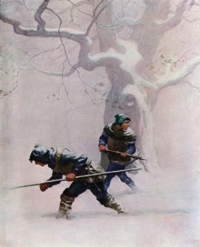 Robert Louis Stevenson tarafından The Black Arrow için İllüstrasyon by Newell Convers Wyeth