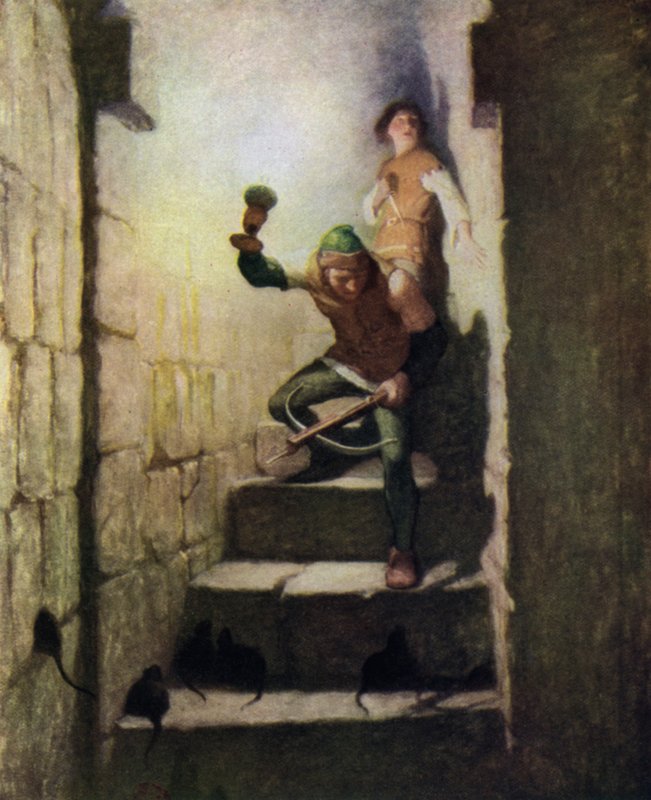 Illustration for The Black Arrow by Robert Louis Stevenson  by Newell Convers Wyeth
