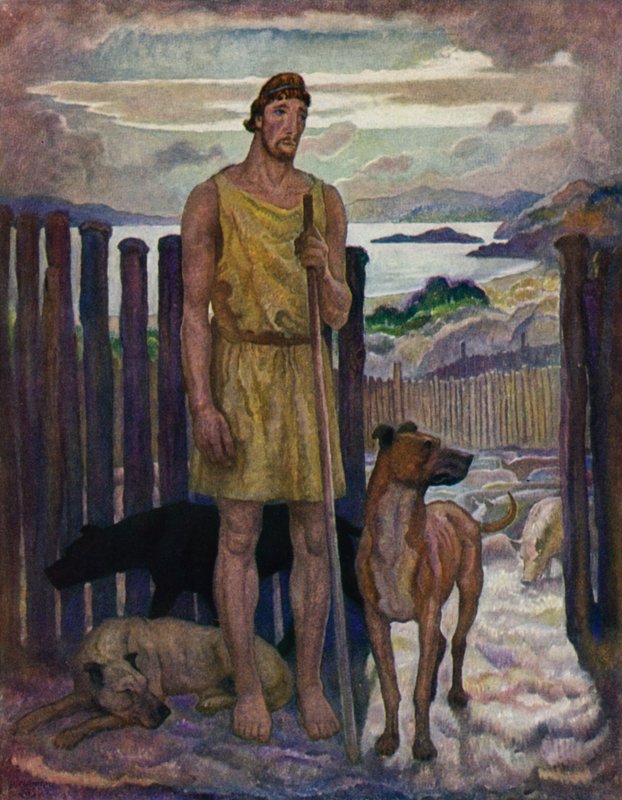Odyssey: Eumaeus, Domuz Çobanı by Newell Convers Wyeth