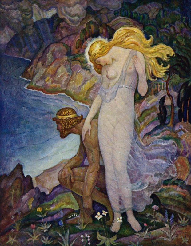 Odyssey: Odysseus ve Calypso by Newell Convers Wyeth