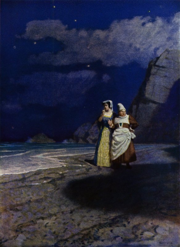 Batıya doğru Ho! Charles Kingsley (renkli taş) by Newell Convers (after) Wyeth