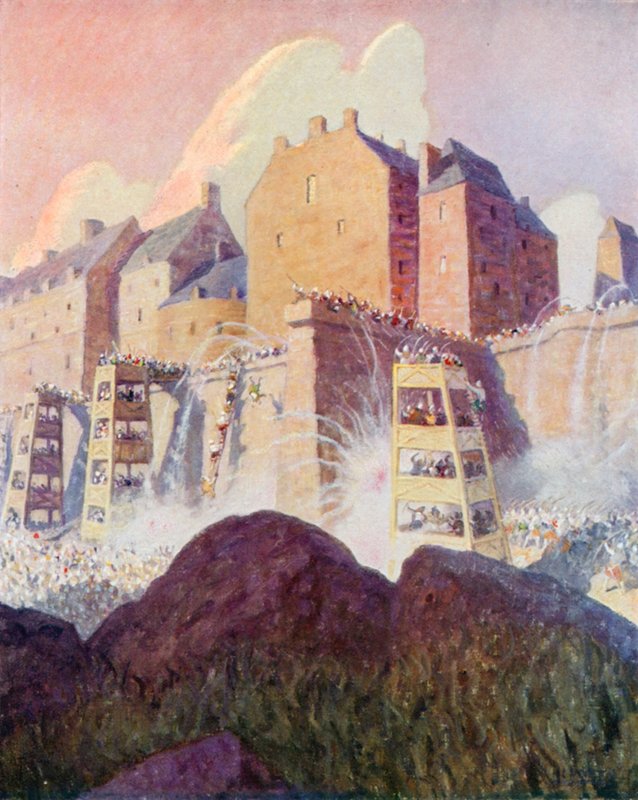 Stirling Kalesi Savaşı by Newell Convers (after) Wyeth