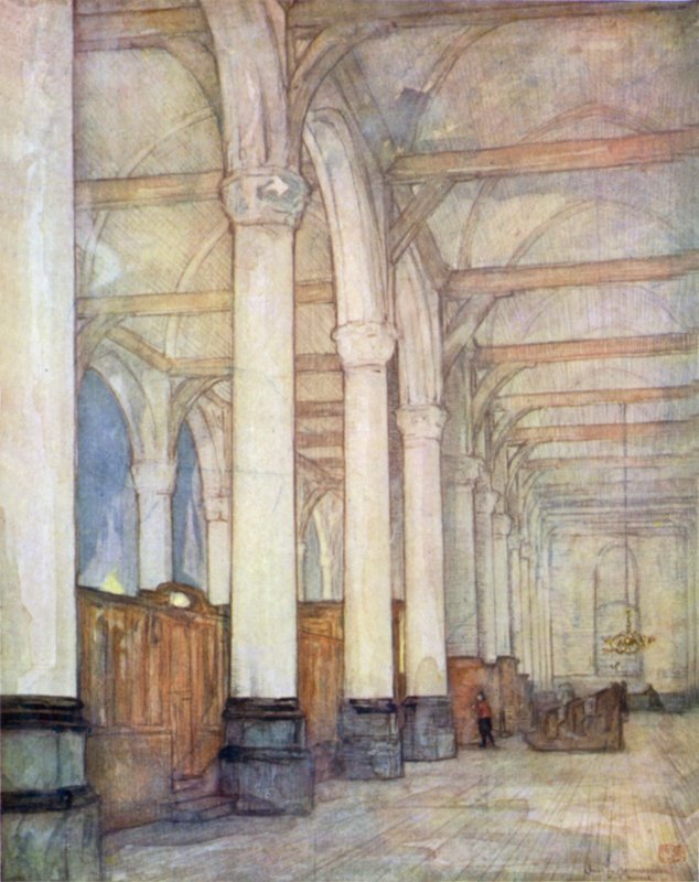 Bir Kilise İç, Monnickendam by Nico Jungman