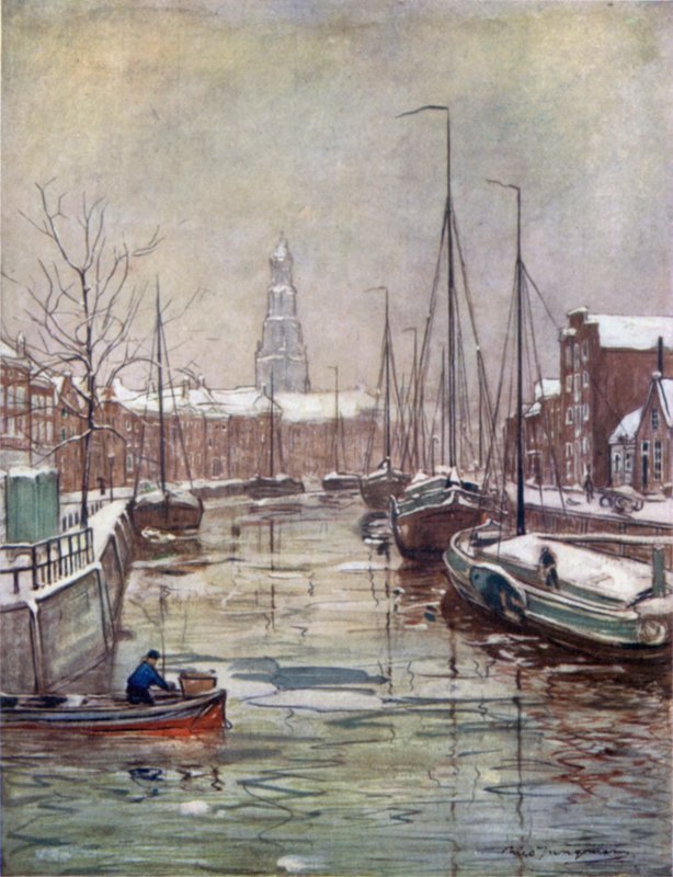 Erken Kışın Bir Groningen Kanalı by Nico Jungman