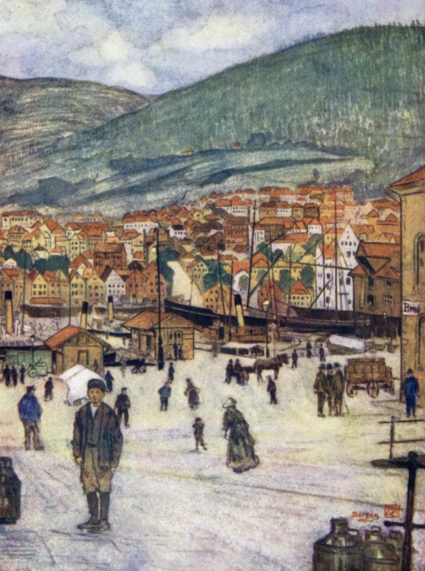Norveç: Bergen (renkli taş) by Nico Jungman