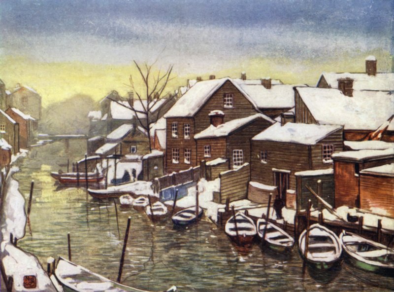Norveç: Eski Kanal, Christiania (renkli taş) by Nico Jungman