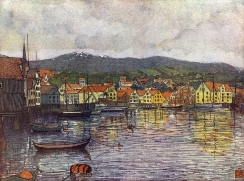 Norveç: Molde Kasabası (renkli taş) by Nico Jungman