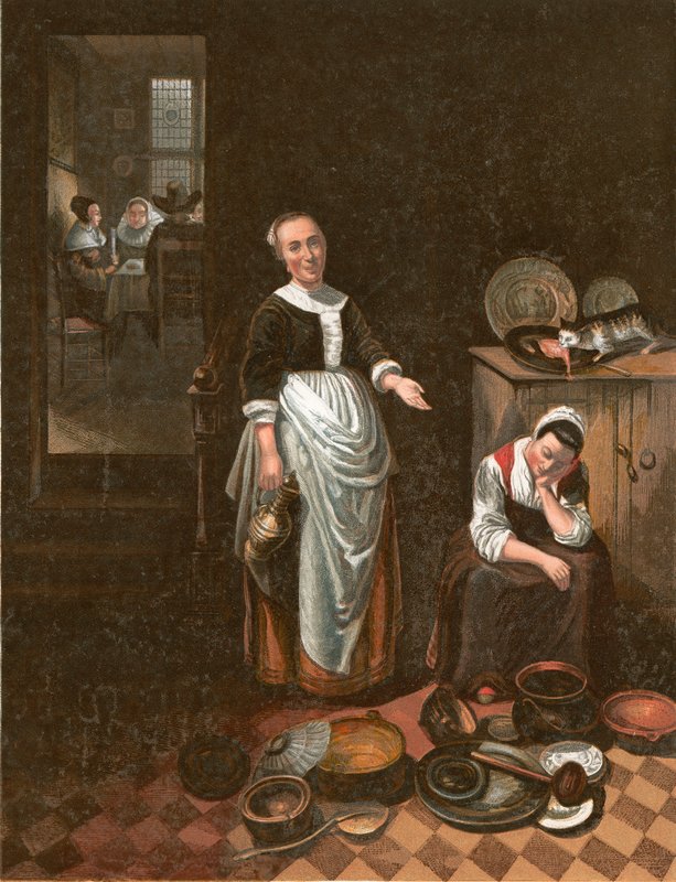 boş hizmetçi by Nicolaes Maes