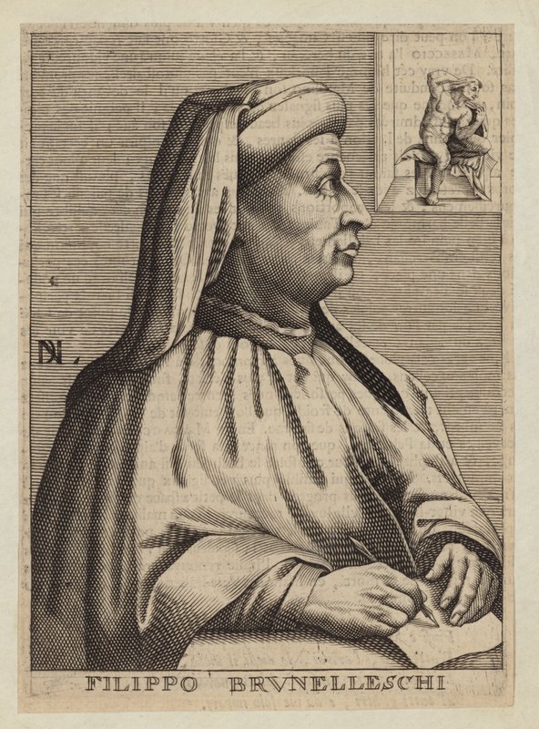 Filippo Brunelleschi, İtalyan mimar ve mühendis by Nicolas II de Larmessin